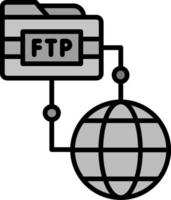 FTP-Vektorsymbol vektor