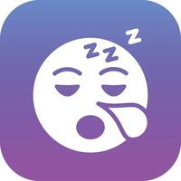 schläfrig Gesicht Vektor Symbol