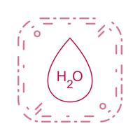 H2O-Vektor-Symbol vektor