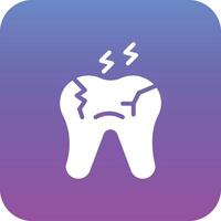Zahn verfallen Vektor Symbol