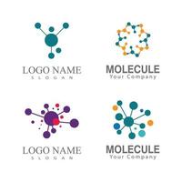 molekyl symbol logotyp mall vektor illustration design