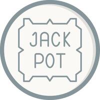 Jackpot-Vektor-Symbol vektor