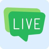 Live-Chat-Vektorsymbol vektor