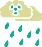 Vektorsymbol für sauren Regen vektor