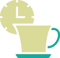 Teezeit-Vektorsymbol vektor