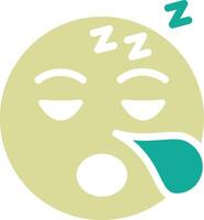 schläfrig Gesicht Vektor Symbol