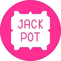 Jackpot-Vektor-Symbol vektor