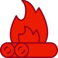 Lagerfeuer-Vektor-Symbol vektor