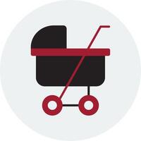 Kinderwagen-Vektor-Symbol vektor