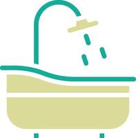 Badewanne-Vektor-Symbol vektor