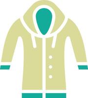 Mann Regenjacke Vektor Symbol