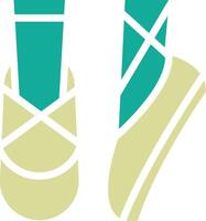 Ballett Schuhe Vektor Symbol