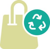 Tasche Recycling Vektor Symbol