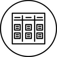 Kanban-Vektorsymbol vektor