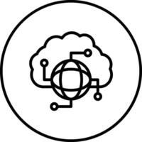 Cloud-Netzwerk-Vektor-Symbol vektor