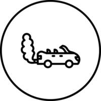 Vektorsymbol für Autoverschmutzung vektor