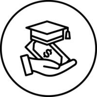 stipendium vektor ikon