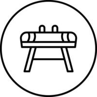 Gewölbe Pferd Vektor Symbol