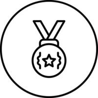 Bronze- Medaille Vektor Symbol