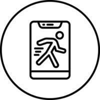 Jogging-Vektor-Symbol vektor