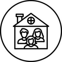 Familie Zuhause Vektor Symbol