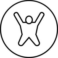 verlängert Pose Vektor Symbol