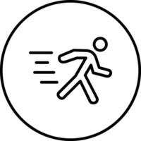 Laufen Person Vektor Symbol