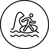 Surfen-Vektor-Symbol vektor