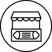 Straße Markt Vektor Symbol