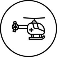 Hubschrauber-Vektor-Symbol vektor