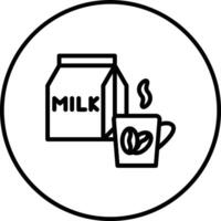 Kaffee Milch Vektor Symbol