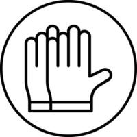 Vektorsymbol für Handschuhe vektor