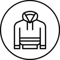 Hoodie-Vektor-Symbol vektor