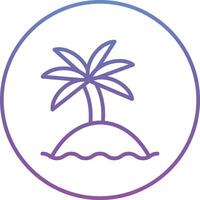 Palme Insel Vektor Symbol