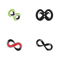 Infinity-Business-Symbol und Symbolvorlage vektor