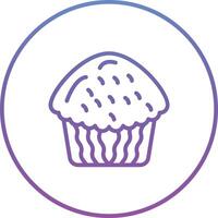 Cupcake-Vektor-Symbol vektor