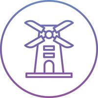 Symbol für Windmühlenvektor vektor