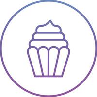 Cupcake-Vektor-Symbol vektor