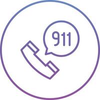 Anruf 911 Vektor Symbol