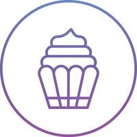 Cupcake-Vektor-Symbol vektor