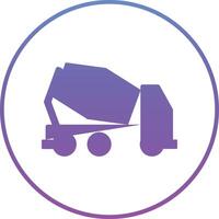 Beton Rührgerät LKW Vektor Symbol