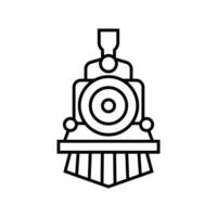 Jahrgang alt Lokomotive Motor Symbol oder Logo Design Vektor