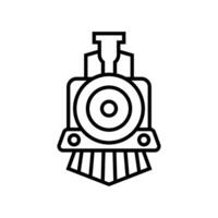 Jahrgang alt Lokomotive Motor Symbol oder Logo Design Vektor