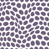 enkel abstrakt lite fikon Färg stor polka punkt vågig förvränga mönster vektor