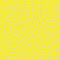 einfach abstrakt Sanft Farbe Polka Punkt wellig verzerren Muster auf Gelb Hintergrund vektor