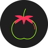 Tomaten-Glyphe-Kreis-Symbol vektor