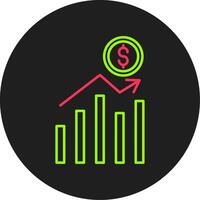 stock marknadsföra glyf cirkel ikon vektor