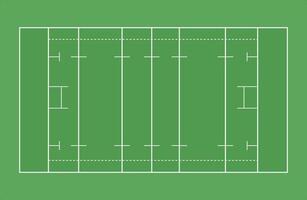 Rugby Tonhöhe Union Markierungen Feld Illustration vektor