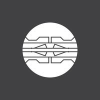 krets kabel- teknologi logotyp vektor mall illustration