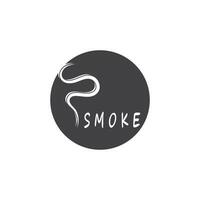 Rauch Dampf Logo Vektor Vorlage Illustration